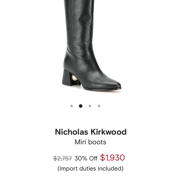 Nicholas Kirkwood 55 mm miri boot( authentic) - Picture 8 of 8